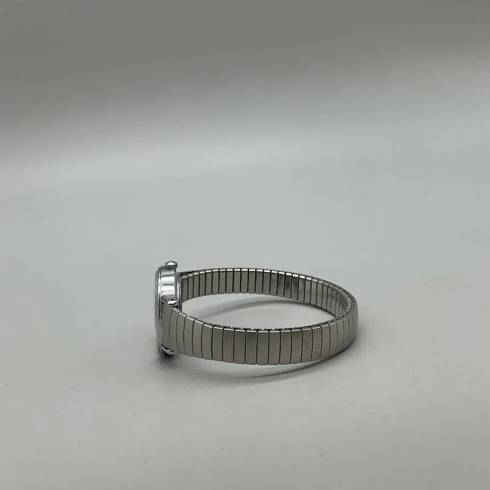 Timex Womens Watch 23mm White Dial Silver Tone Expansion Band New Battery